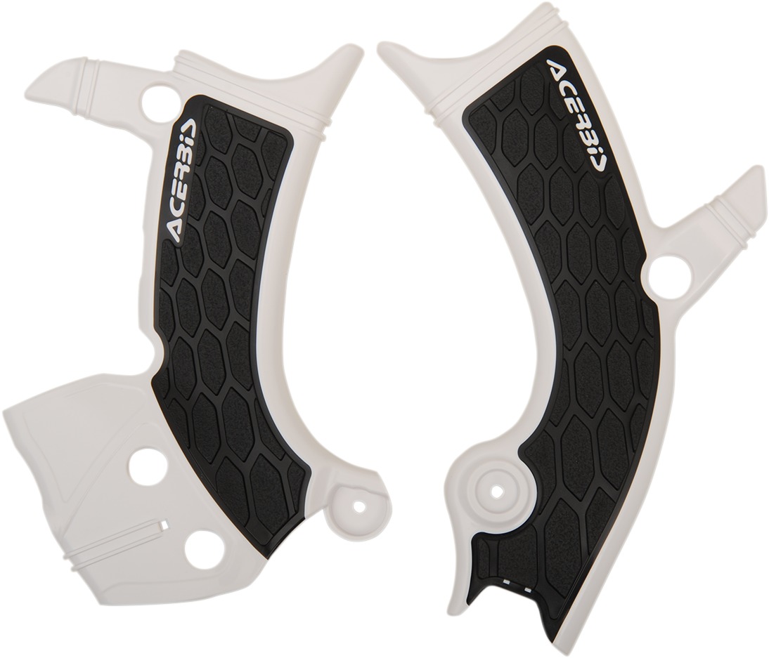 X-Grip Frame Guards White/Black - For 18-24 Yamaha WR/YZ 250/450 F/FX - Click Image to Close