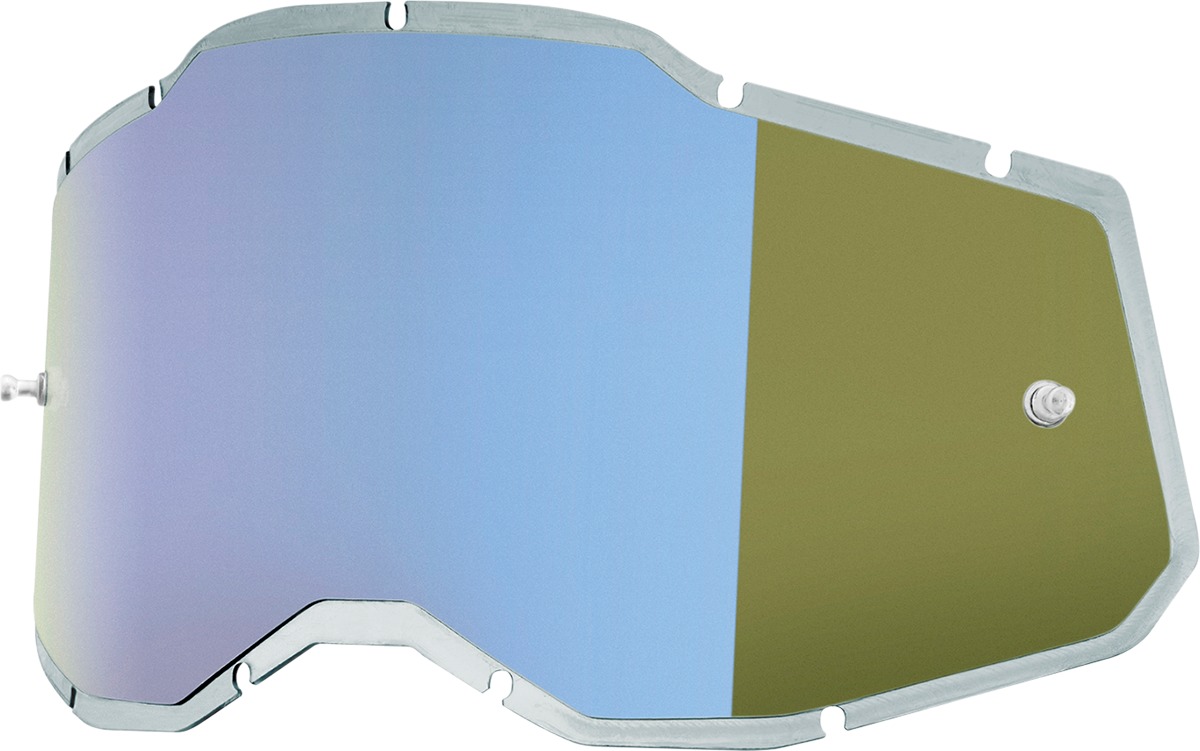 100% 2.0 Injected Replacement Lens Blue Mirror - Click Image to Close