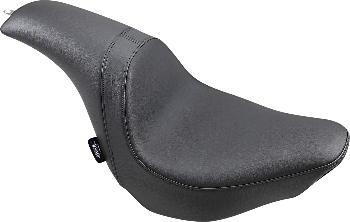 Predator Smooth Vinyl 2-Up Seat - Black - For 18-21 Harley FLFB - Click Image to Close