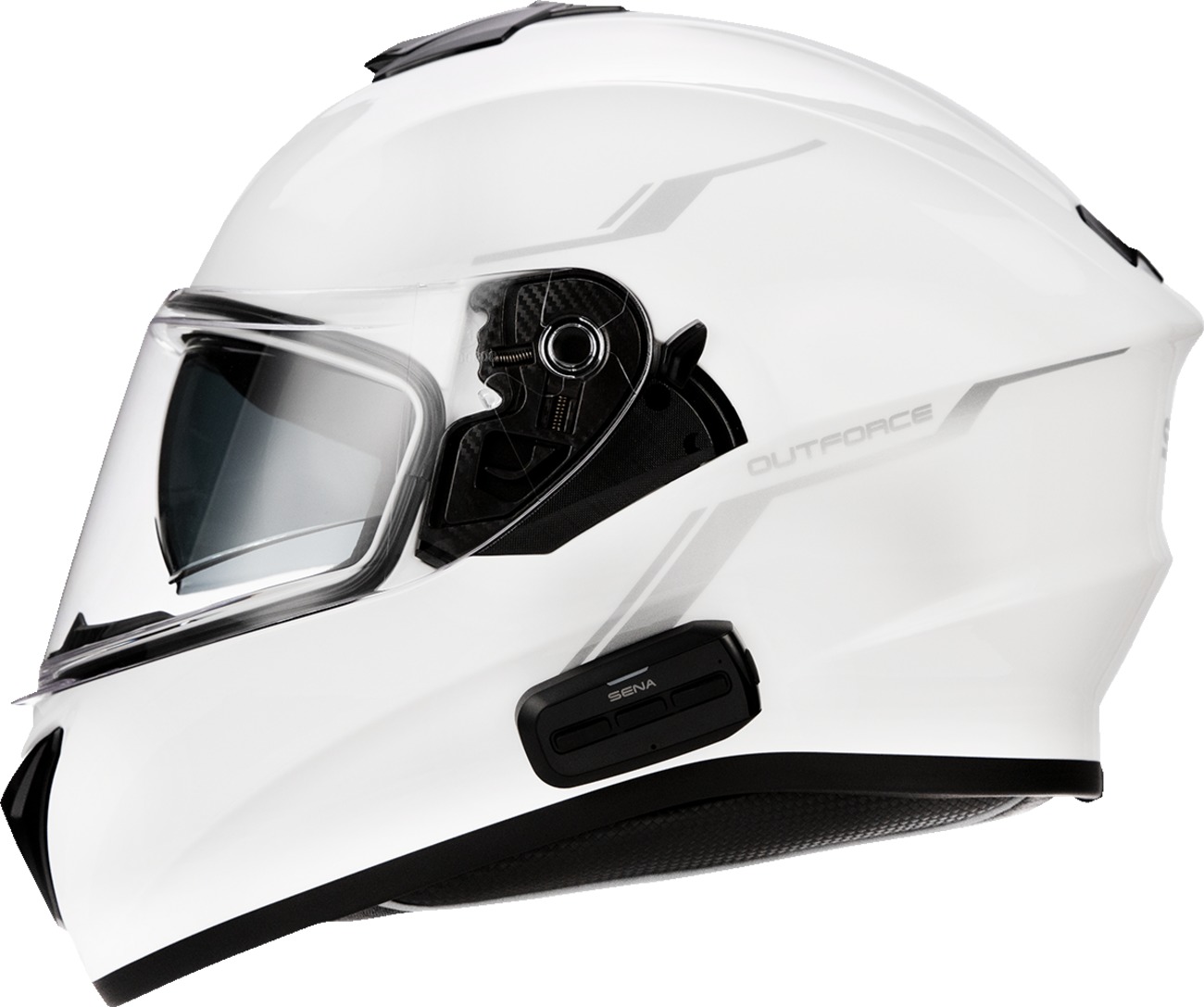 OutForce Bluetooth Helmet - Outforce Bt Hlmt Lg Wht - Click Image to Close