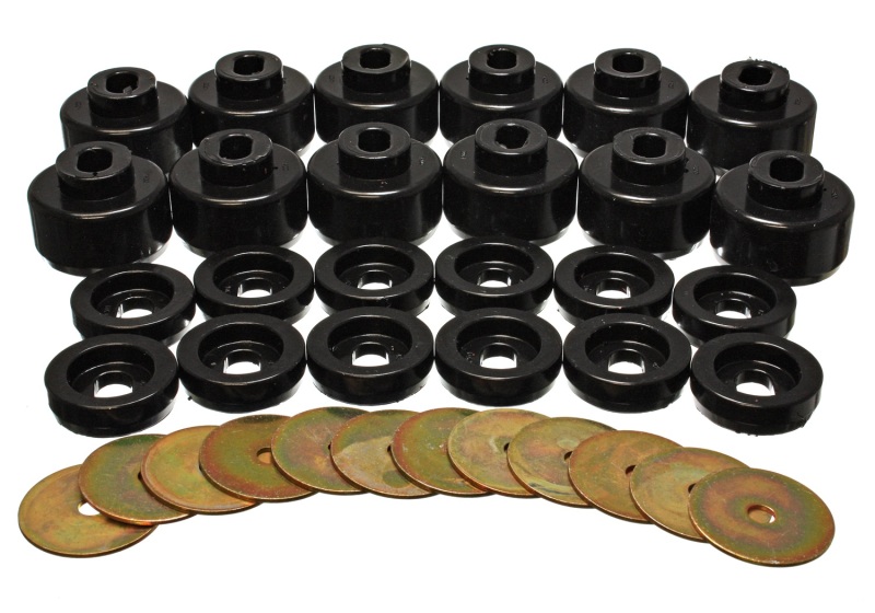 Energy Suspension Body Mount Set - Black - Click Image to Close