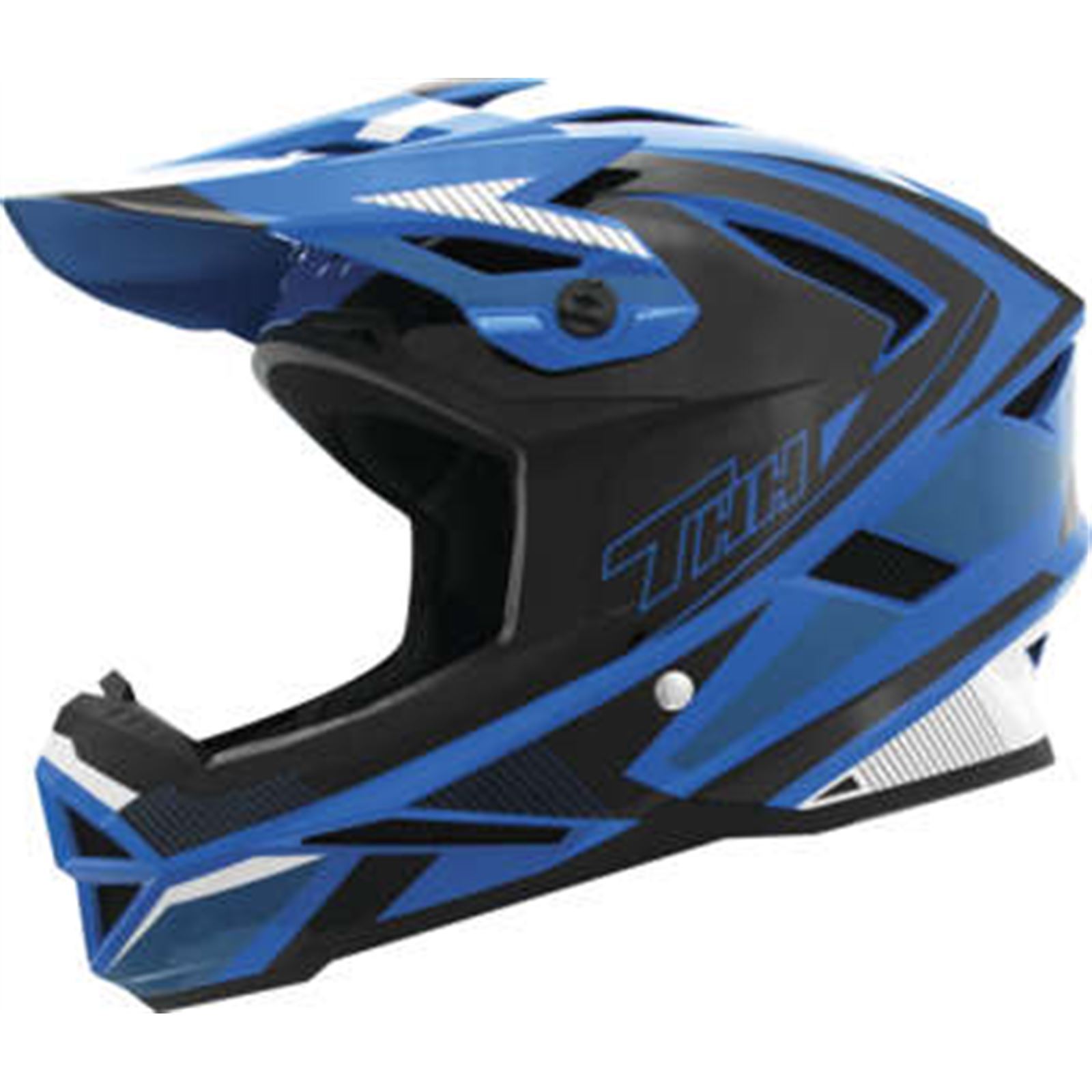 THH Helmets T-42 Bmx Acceler Blu/Wht Xl - Click Image to Close