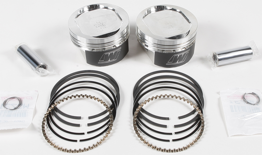 V-Twin Piston Kit 9.5:1 Compression - 3.508in Bore (+.508in) - For 86-18 Harley Sportster - Click Image to Close