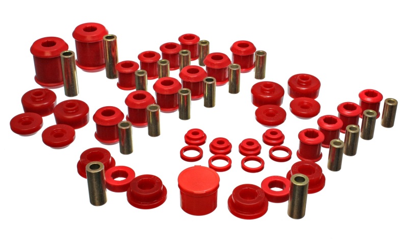 Energy Suspension Red Master Bushing Kit 5.18107R Fits 95-99 Eclipse FWD/AWD - Click Image to Close