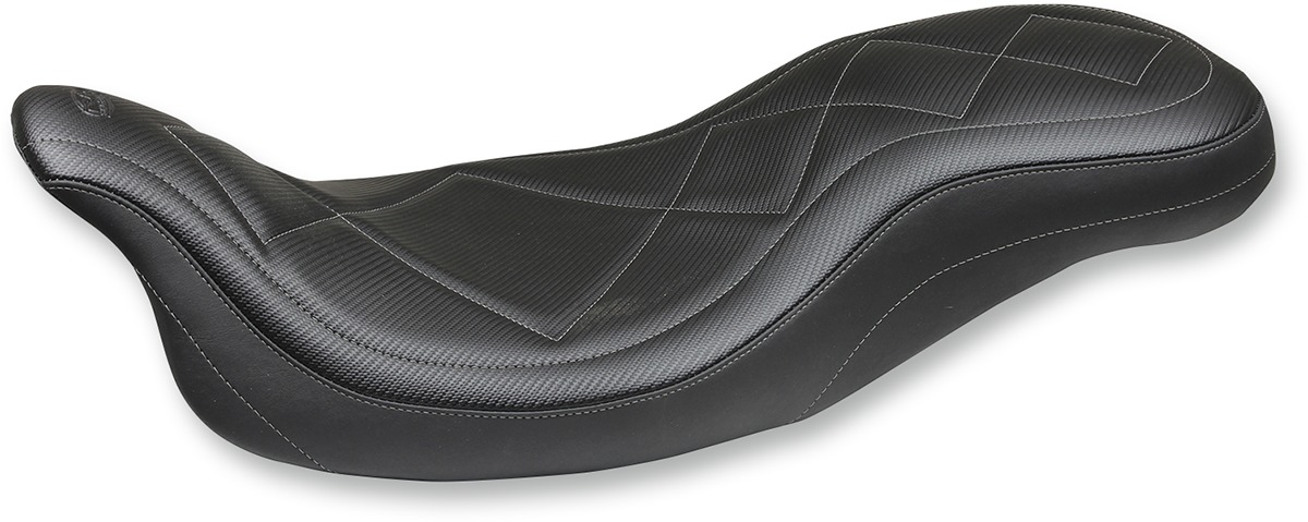 Super Tripper Carbon Fiber Vinyl 2-Up Seat Backward - For 08-20 Harley FLH FLT - Click Image to Close