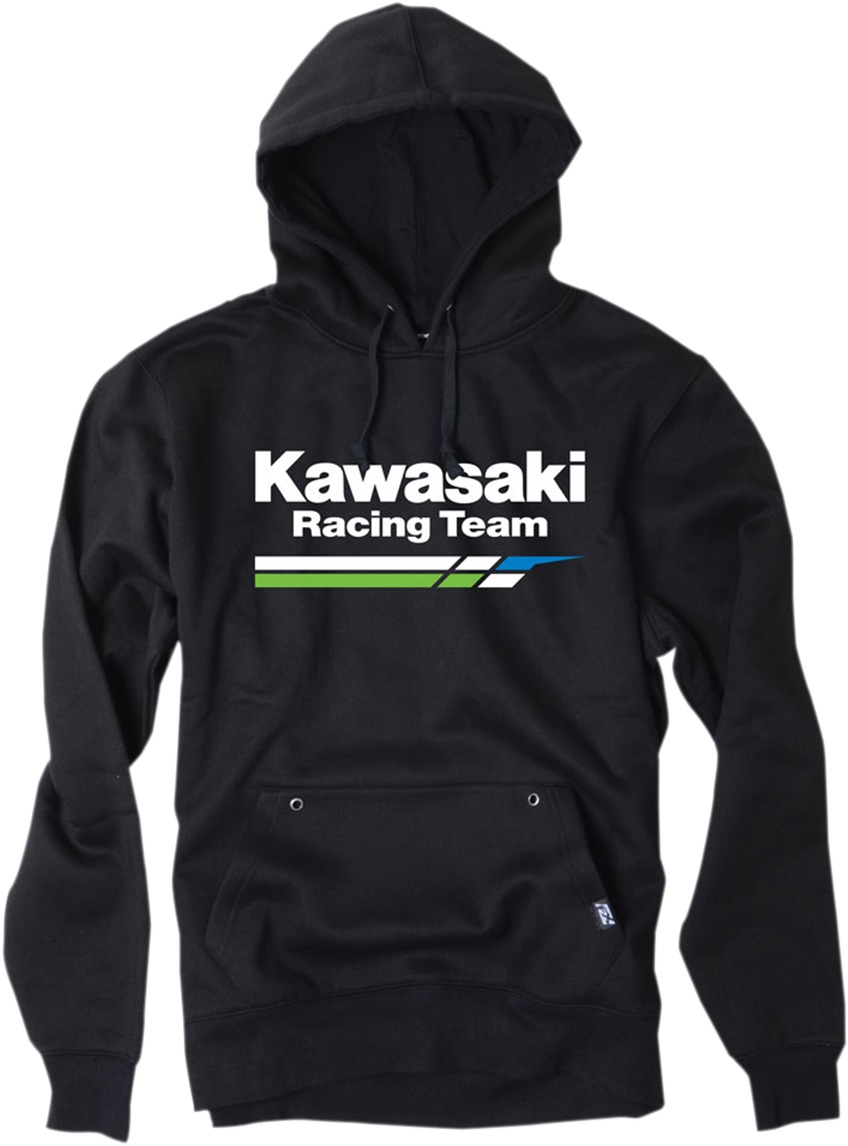 Men's Kawasaki Racing Hoody - Kawasaki Racing Hoody Blk Xl - Click Image to Close