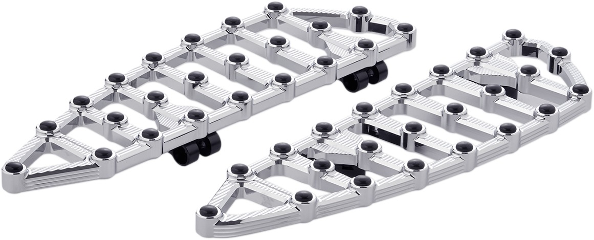 Arlen Ness MX Driver Floorboards Chrome - Click Image to Close