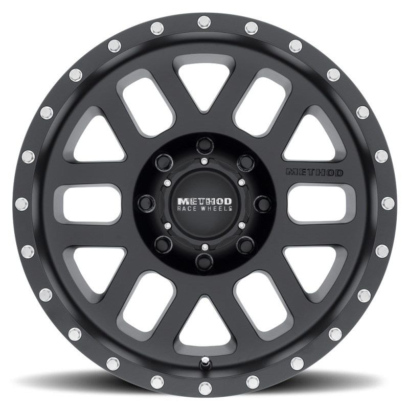 MR306 Mesh 18x9 +18mm Offset 8x170 130.81mm CB Matte Black Wheel - Click Image to Close