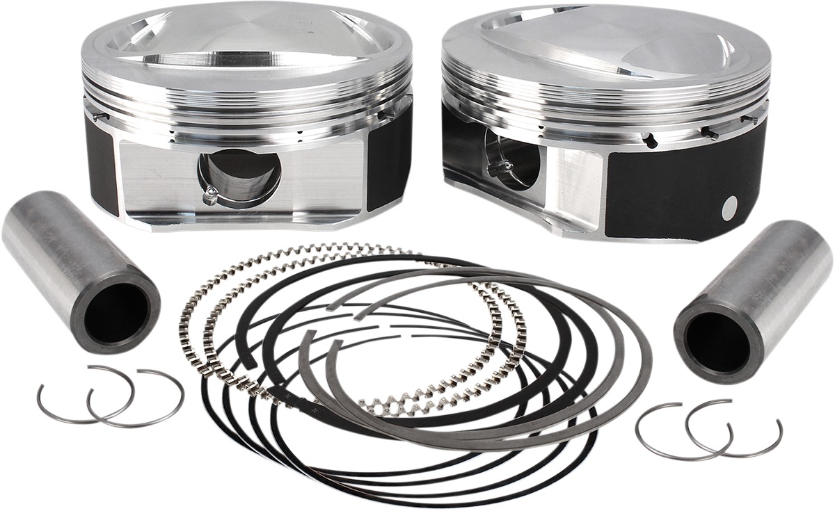 Forged Piston Sets for CVO - 110" Cvo Piston Set +.010 - Click Image to Close