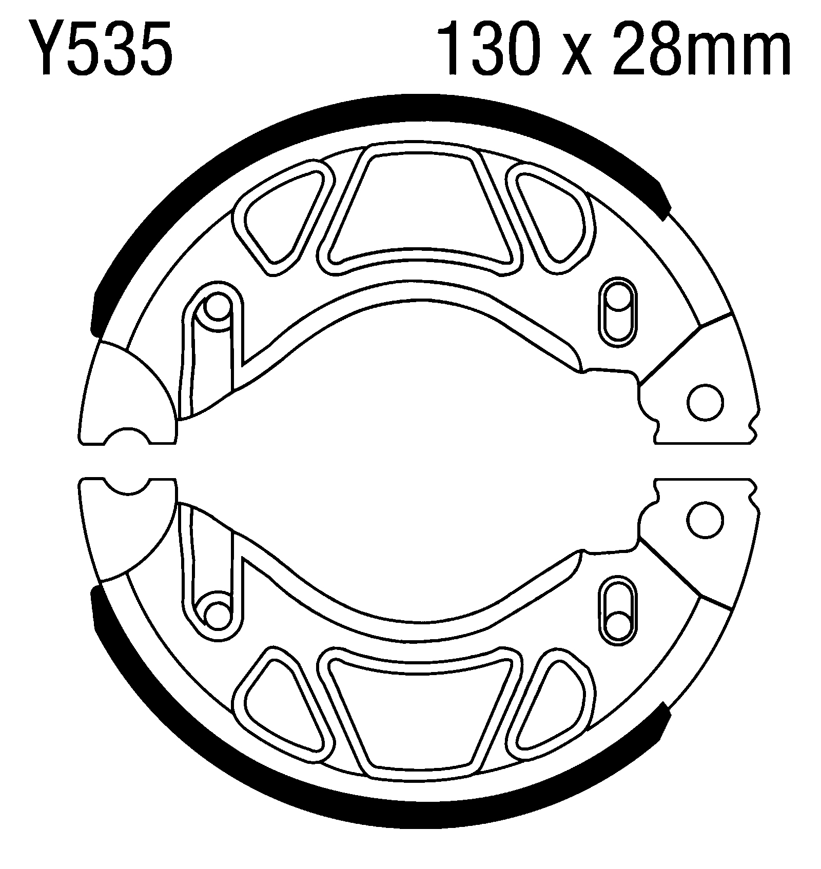 Standard Organic Brake Shoes - Click Image to Close