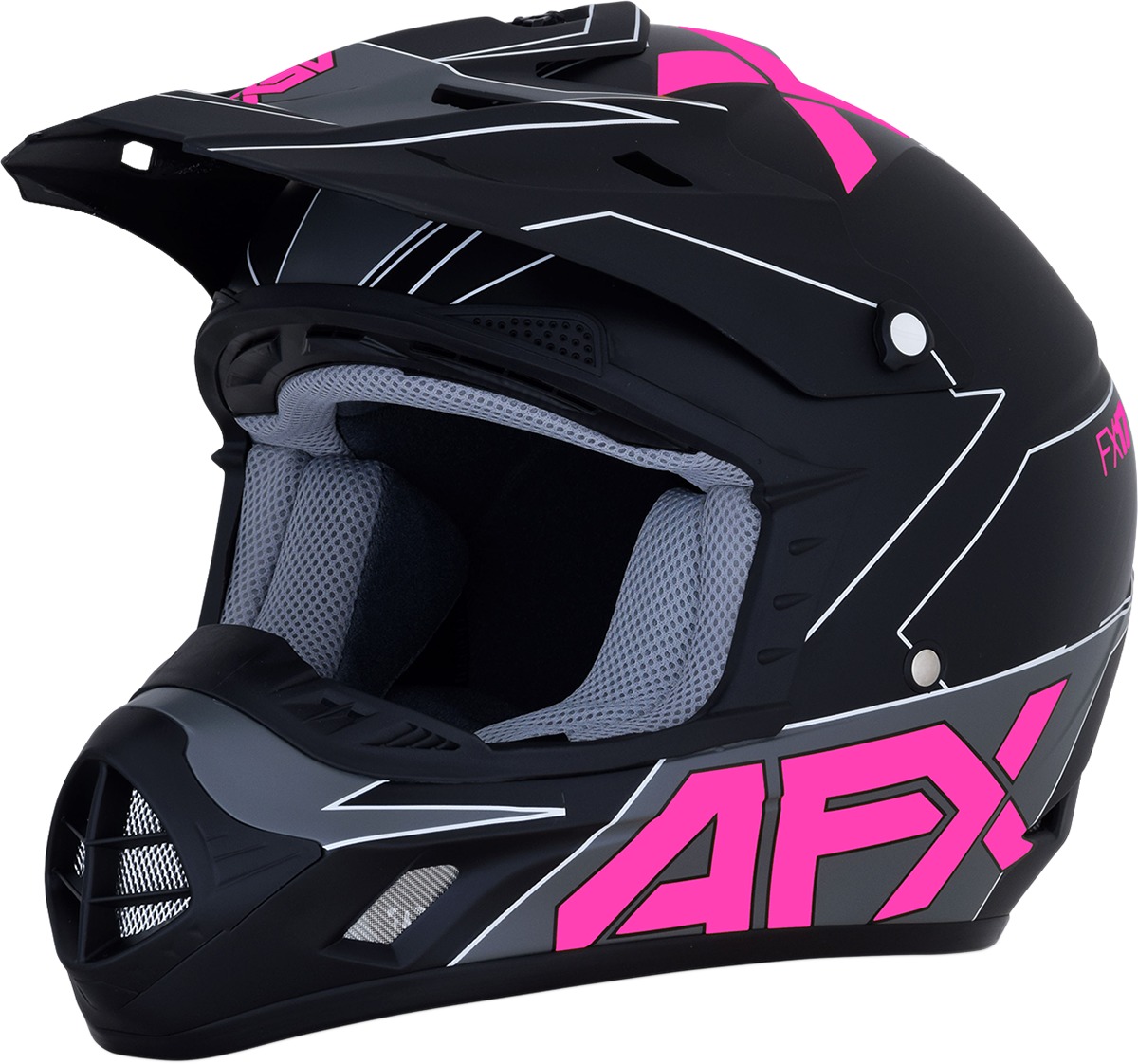 FX-17 Full Face Offroad Helmet Matte Pink X-Small - Click Image to Close