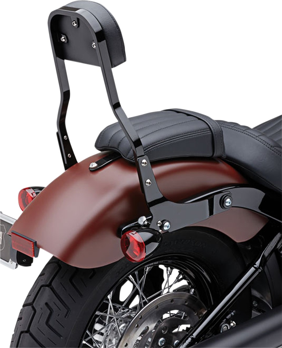 Cobra Detachable Black Short Backrest - Click Image to Close