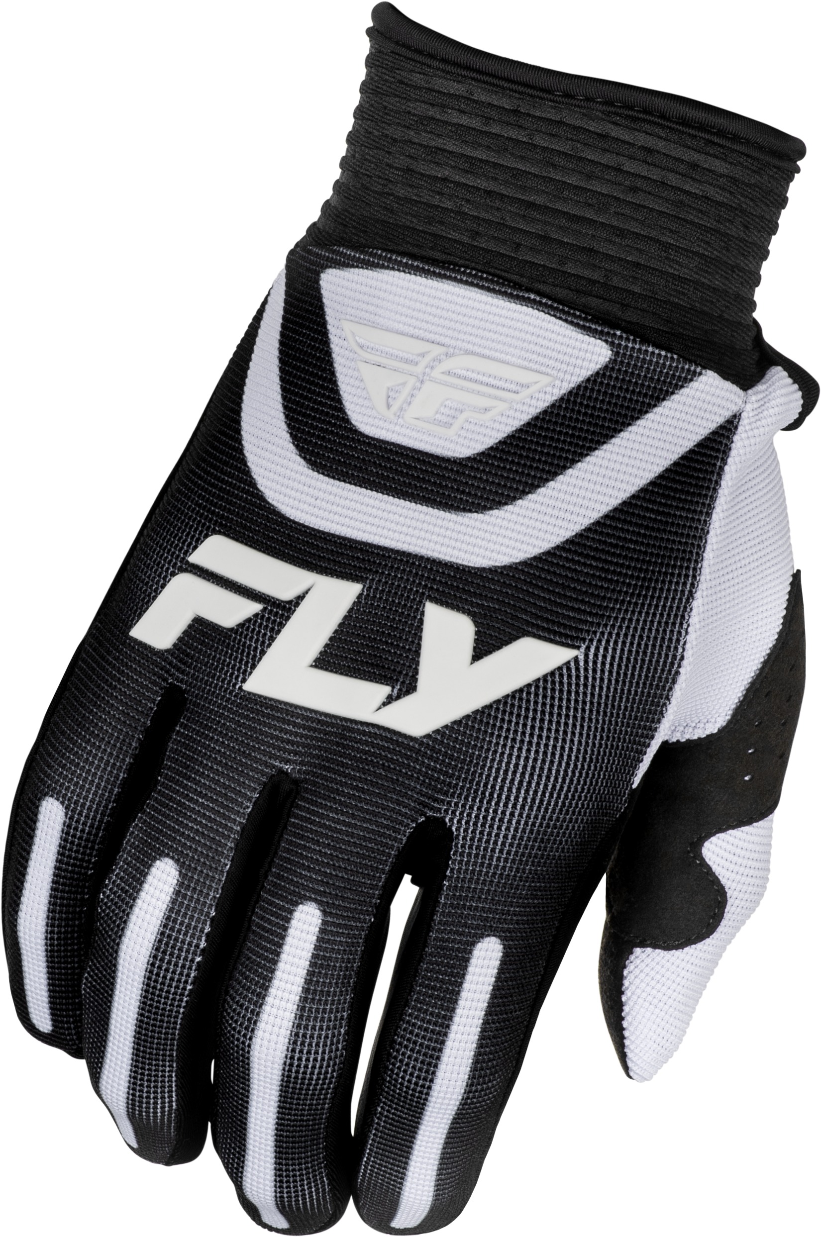 FLY Racing F-16 Gloves Black/White Large - All-around riding gloves in Large size - Click Image to Close