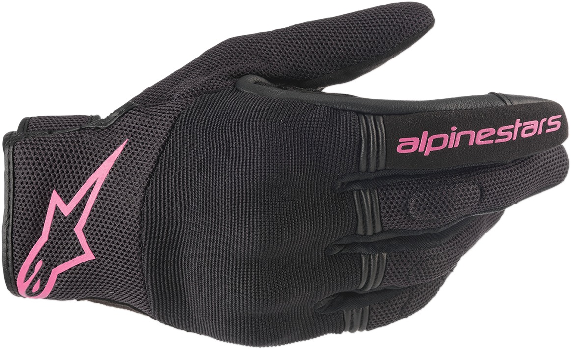 Women's Copper Street Riding Gloves Black/Pink Medium - Click Image to Close