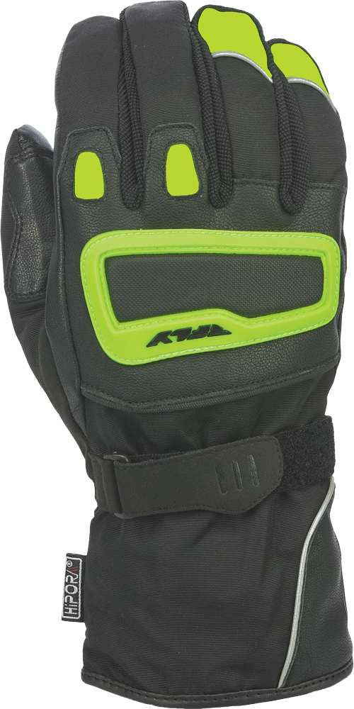 Xplore Riding Gloves Hi-Vis Yellow/Black X-Large - Click Image to Close