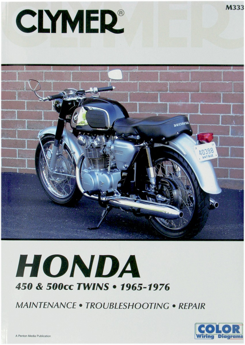 Shop Repair & Service Manual - Soft Cover - For 65-76 Honda 450 & 500 Twins - Click Image to Close