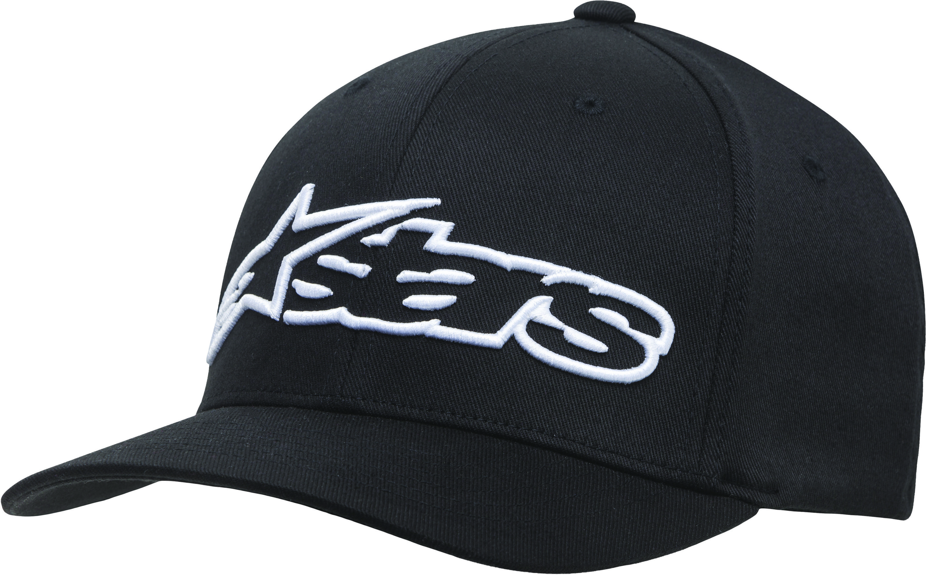 Blaze Flexfit Hat Black/White Large/X-Large - Click Image to Close