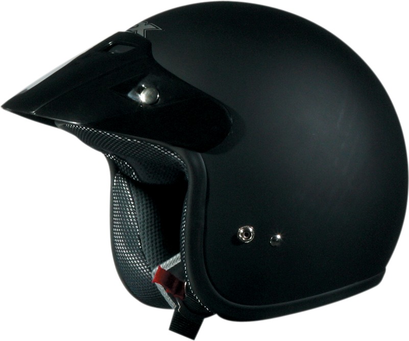 FX-75 Open Face Street Helmet Matte Black X-Large - Click Image to Close