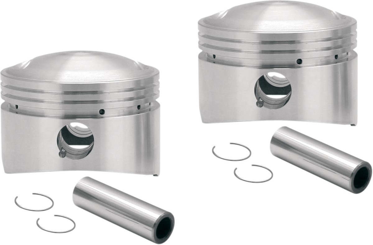 Flathead Power Forged 3-5/8" Bore Pistons - Piston Set Hc 3-5/8'' +.030'' - Click Image to Close