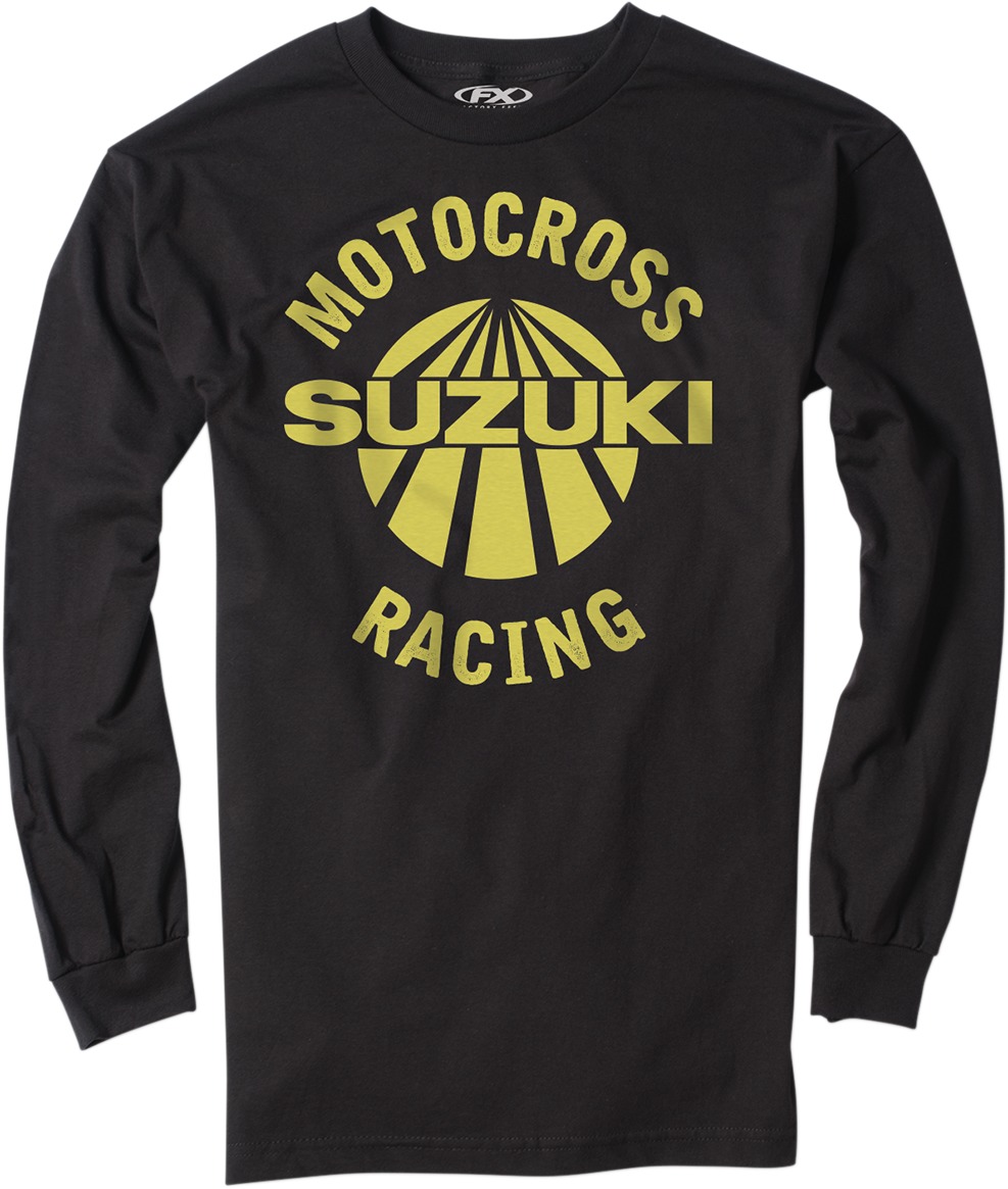 Men's Suzuki Vet Long Sleeve Tee - Suz Vet Ls Tee Blk Xl - Click Image to Close