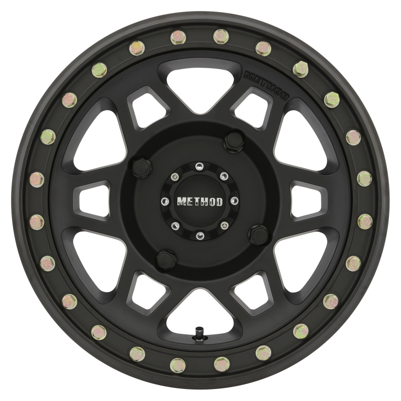 MR405 UTV Beadlock 15x7 / 5+2/38mm Offset / 4x156 / 132mm CB Matte Black Wheel - Click Image to Close