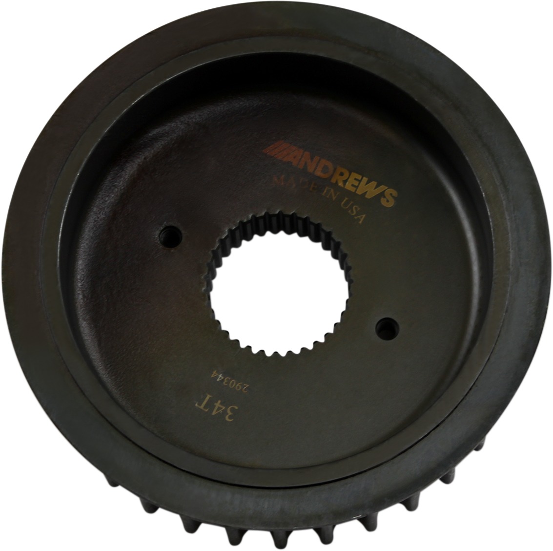 Rear Belt Drive Transmission Pulleys - 34T Overdrive Pully - Click Image to Close