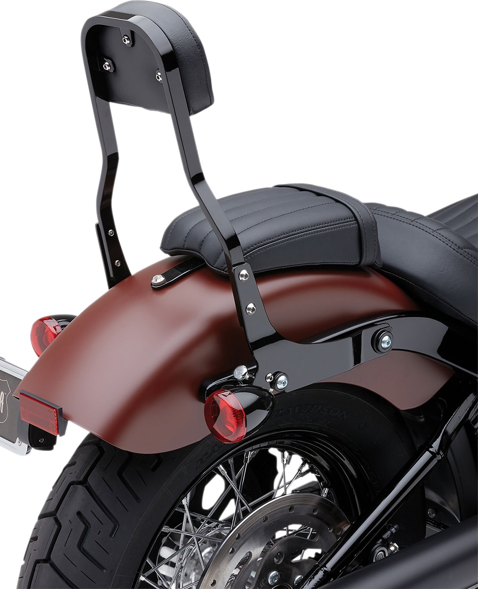 Cobra Detachable Short Black Backrest - Click Image to Close