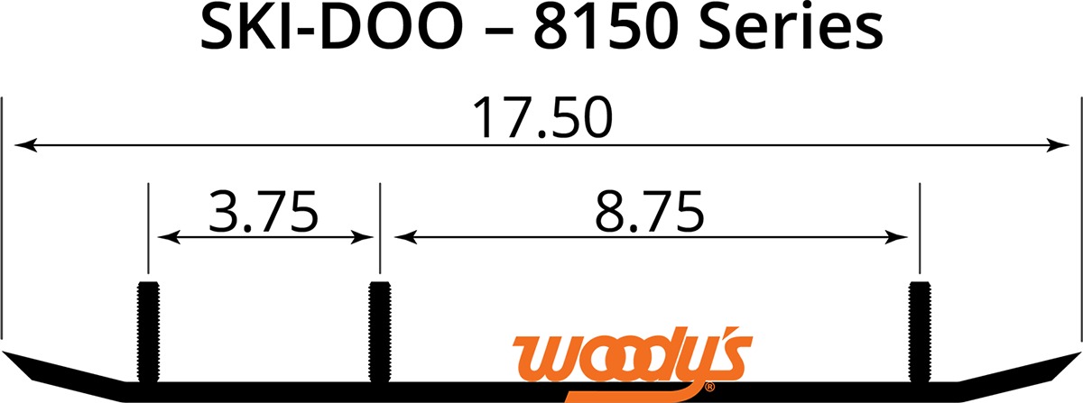 Flat-Top Runners - 4" Carbide Ski-Doo - Click Image to Close