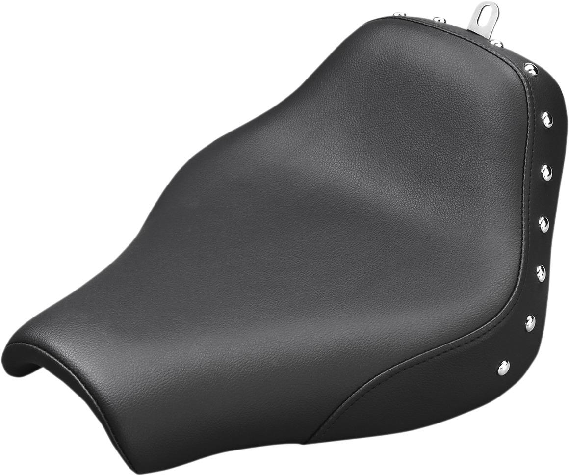 Renegade Studded Solo Seat Black Low - For 18-20 Harley FXBB - Click Image to Close