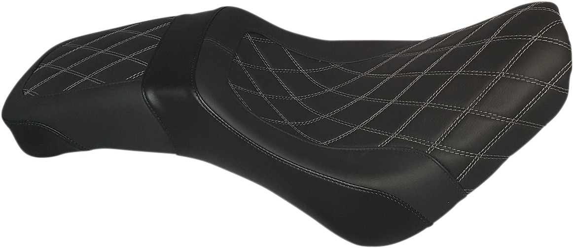 Weekday 2-Up IST Diamond Seat Low&Back - For 18-20 Harley FLDE FLHC - Click Image to Close