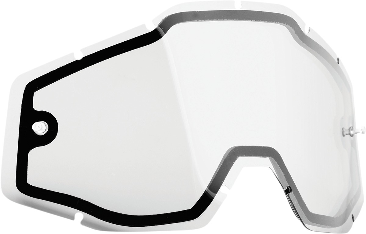 FMF PowerCore/PowerBomb Dual Pane Goggle Lens Clear - Replacement lens for FMF PowerCore/PowerBomb goggles - Click Image to Close