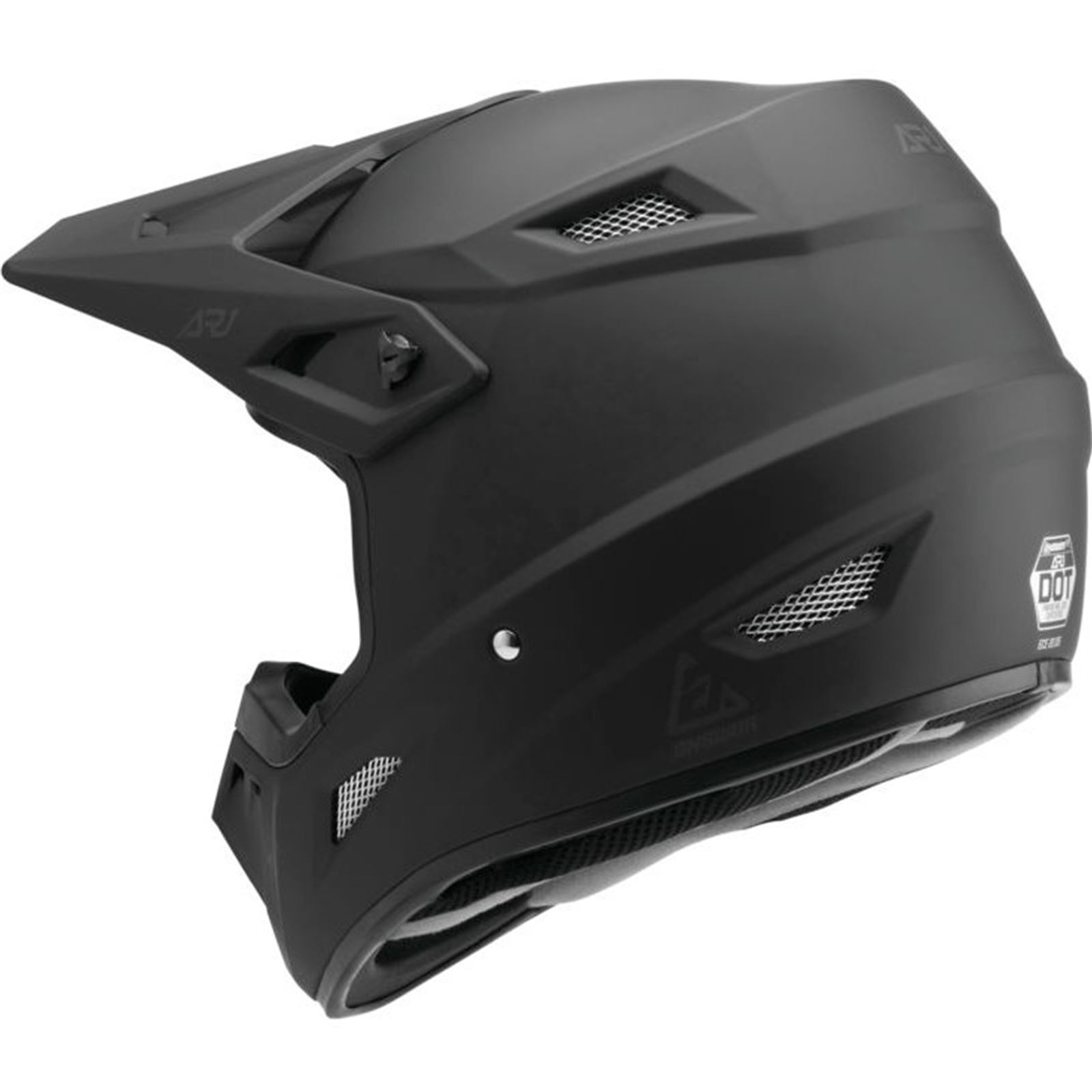 Answer AR1 Solid Helmet Matte Black - XL - Click Image to Close