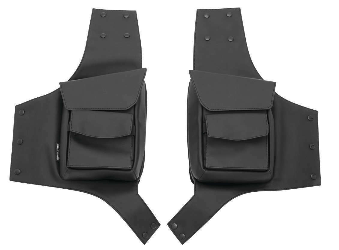 Kuryakyn Saddlebag Guard Pouches Black Fits Harley-Davidson Touring - Click Image to Close