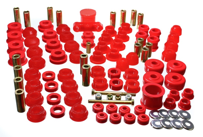 88-91 Honda Civic/CRX Red Hyper-Flex Master Bushing Set - Click Image to Close