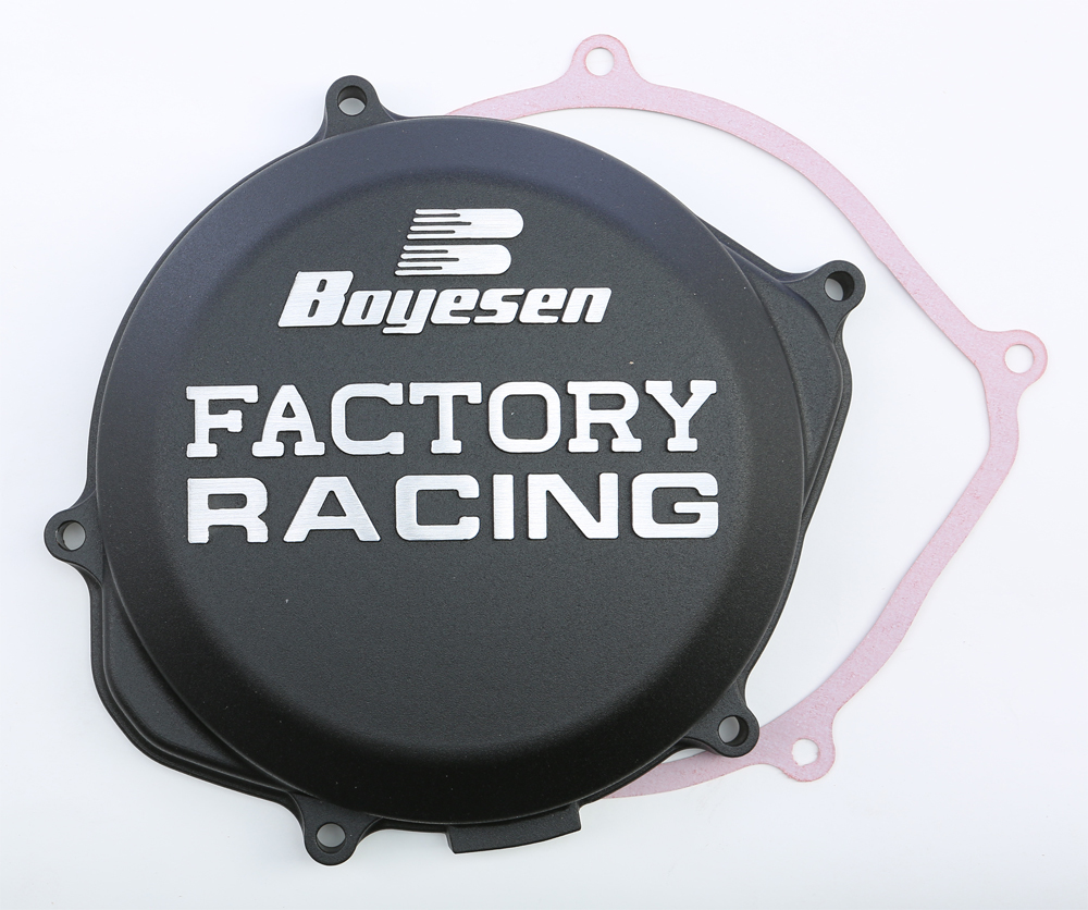 Black Factory Racing Clutch Cover - For 09-16 Honda CRF450R - Click Image to Close