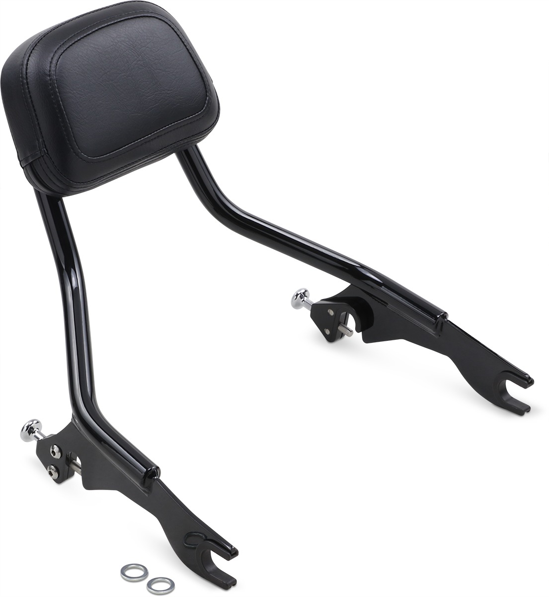 Cobra Detachable Short Backrest Black Fits FLH/FLT 2009-2022 - Click Image to Close