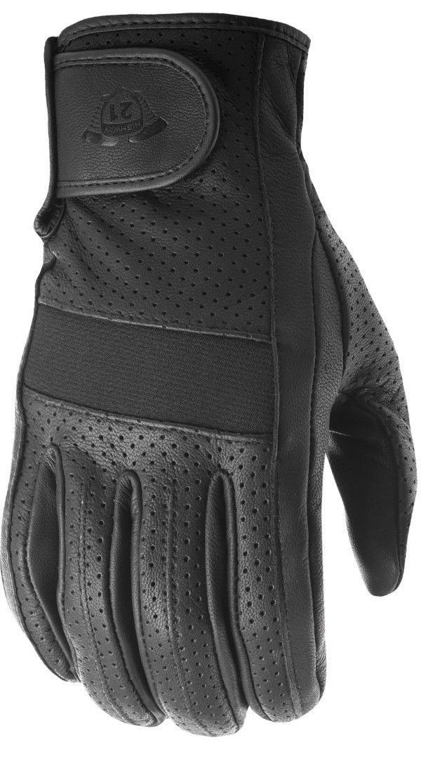 Jab Full Perforated Gloves - Black 2X-Large - Click Image to Close