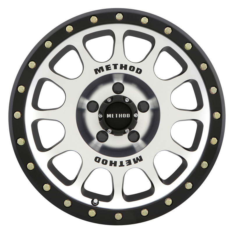 MR305 NV 17x8.5 0mm Offset 5x150 116.5mm CB Machined/Black Street Loc Wheel - Click Image to Close