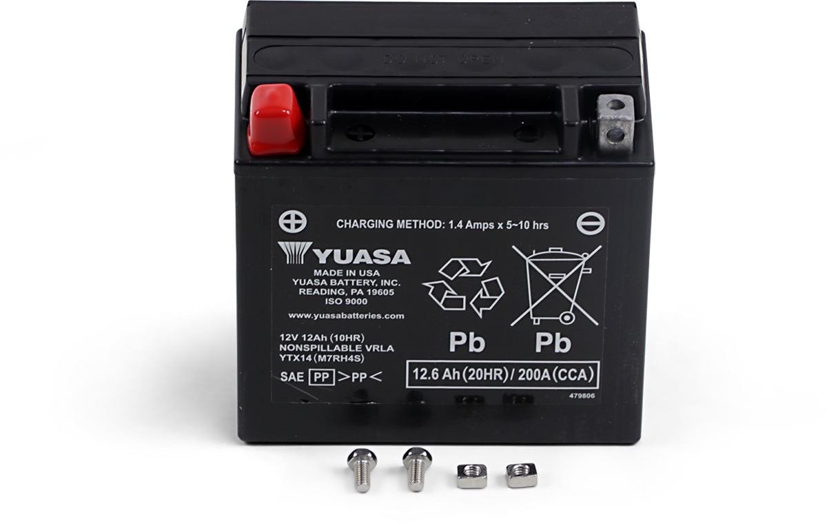 YTX14 AGM Factory Activated Maintenance Free Battery - Click Image to Close