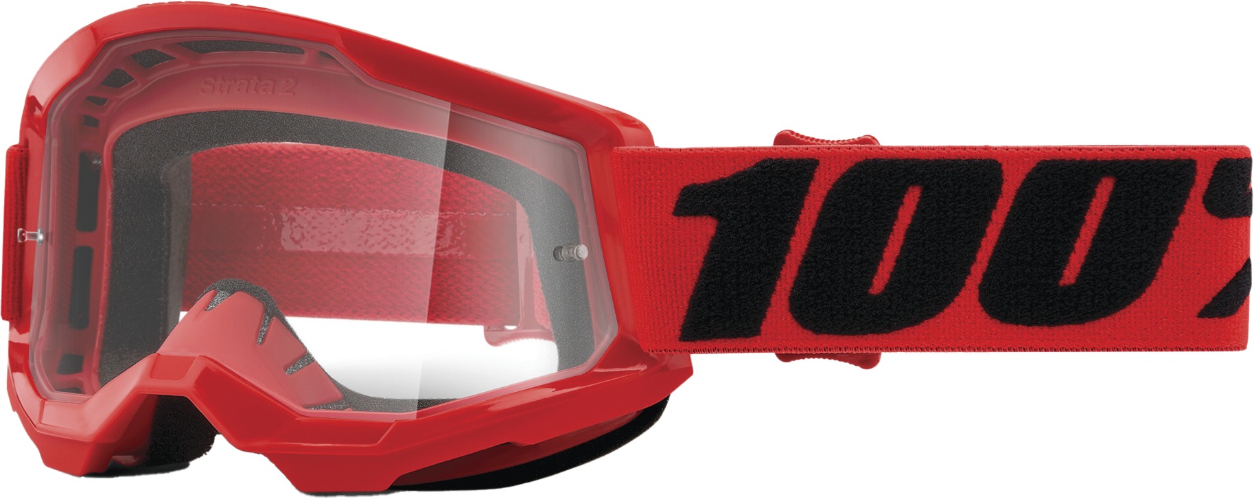 Strata 2 Red Junior Goggles - Clear Lens - Click Image to Close