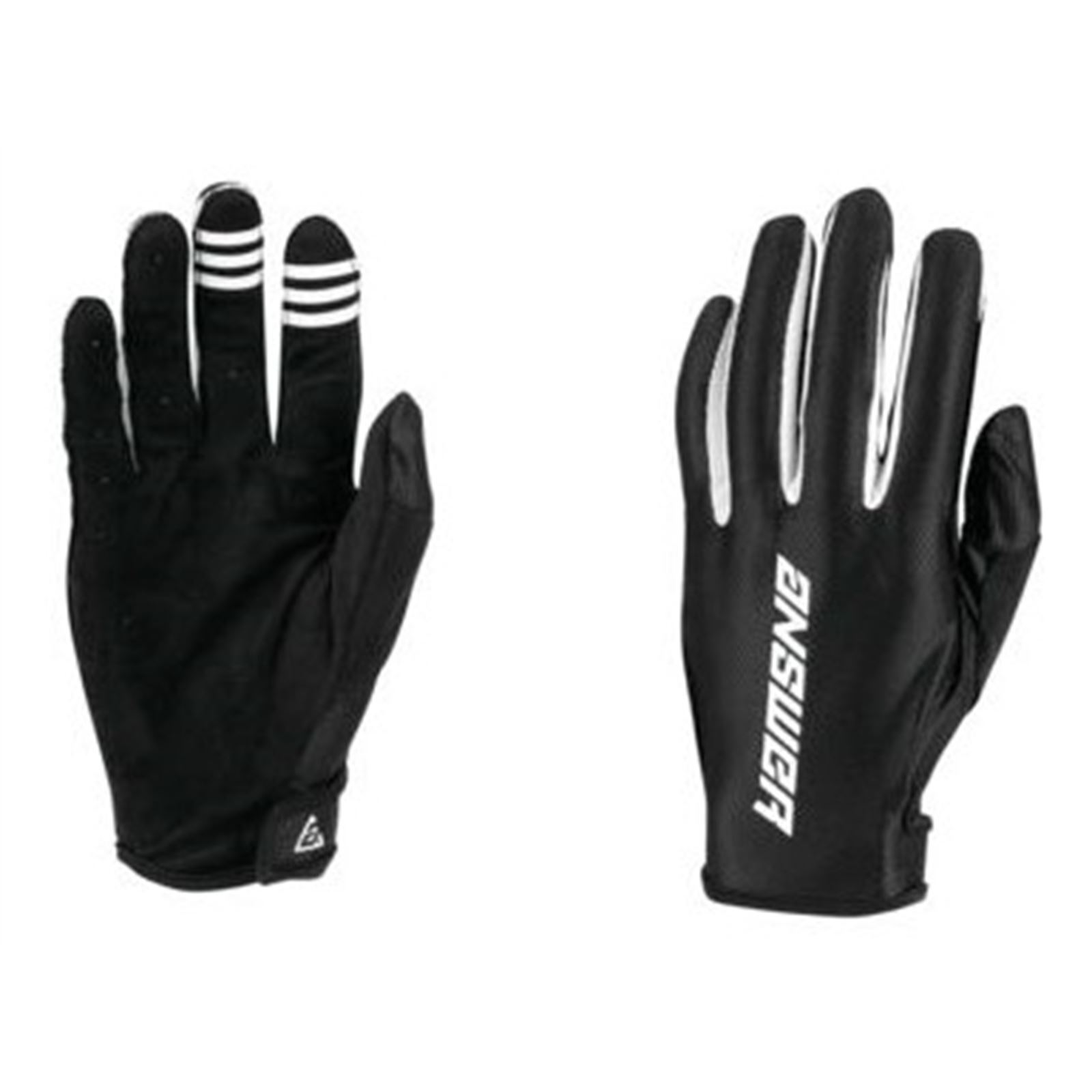 Answer Ascent Glove Black/White Youth - Large - Click Image to Close