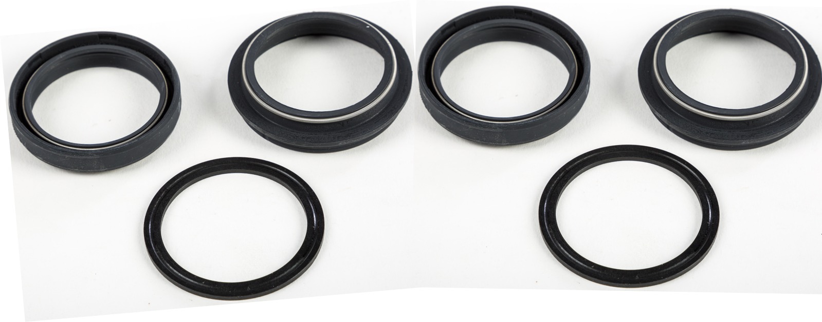 Complete Black Fork Oil & Dust Seal Kit For 43 mm Showa Forks - Click Image to Close