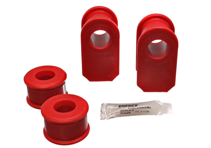 Red Front Sway Bar Bushing Set - For Ford/Mercury/Lincoln E250/E350 Van 2WD - Click Image to Close