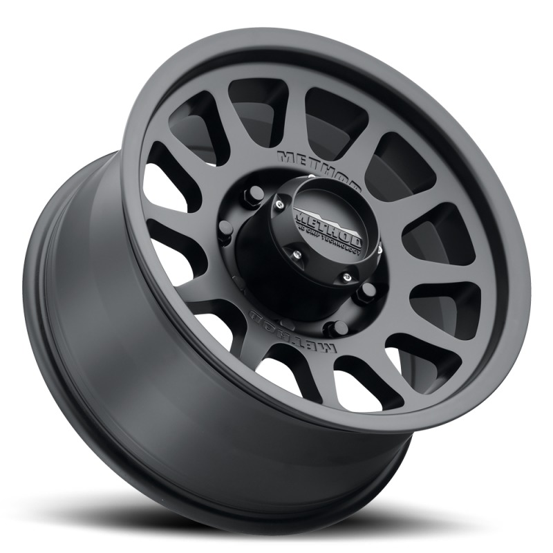 MR703 17x8.5 0mm Offset 8x170 130.81mm CB Matte Black Wheel - Click Image to Close