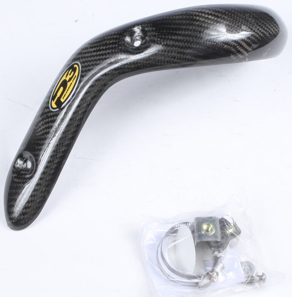 Carbon Fiber Header Heat Shield - For 05-18 Honda CRF450X - Click Image to Close