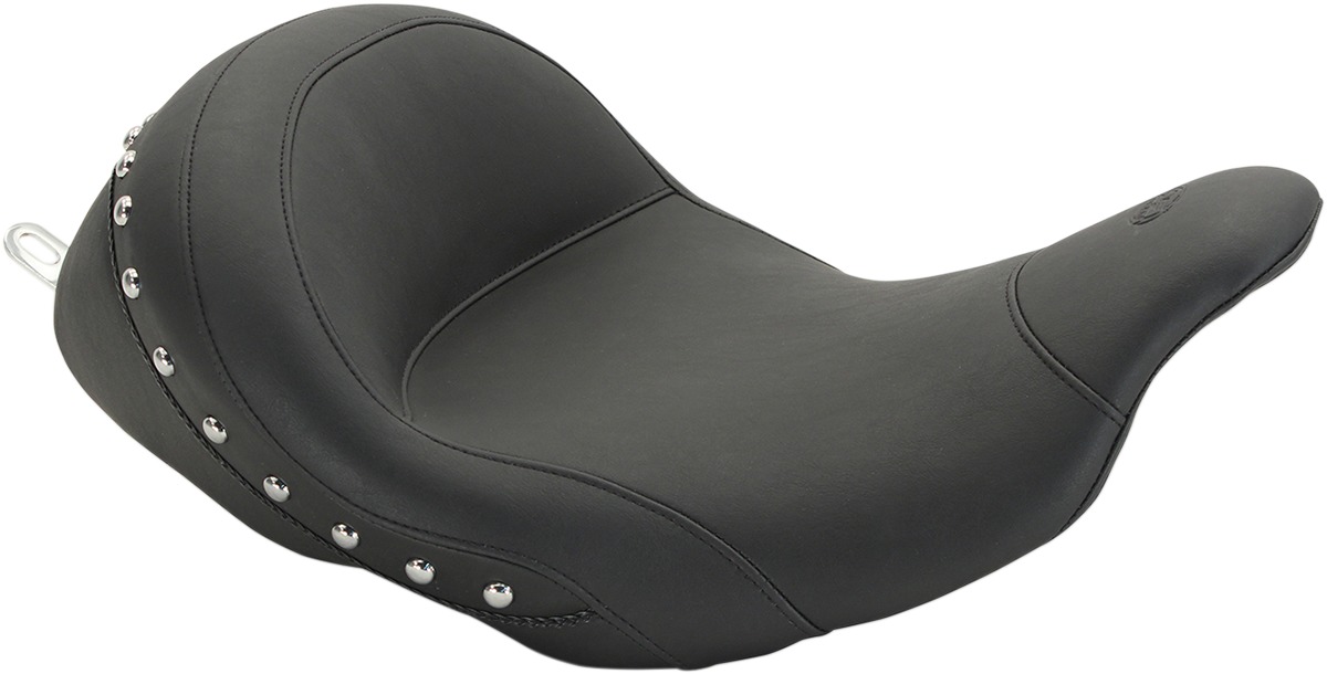 Lowdown Studded Vinyl Solo Seat - For 06-20 Harley FLH FLT - Click Image to Close