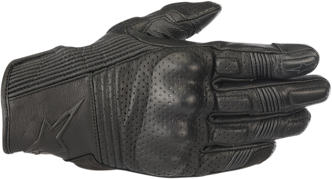 Mustang V2 Leather Motorcycle Gloves Black 2X-Large - Click Image to Close