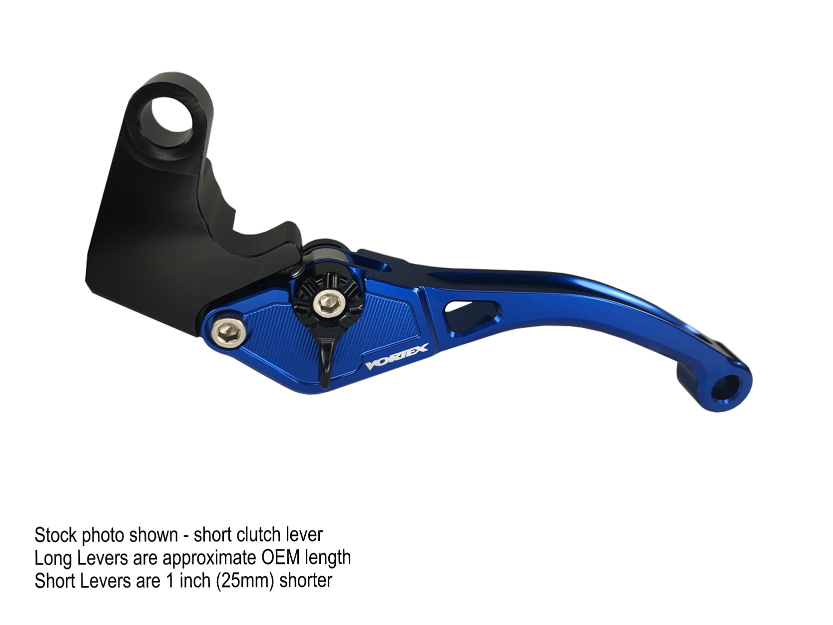 VTX 2.0 Clutch Lever - Long Blue For Honda Models - For Honda Motorcycles, Long-Blue - Click Image to Close