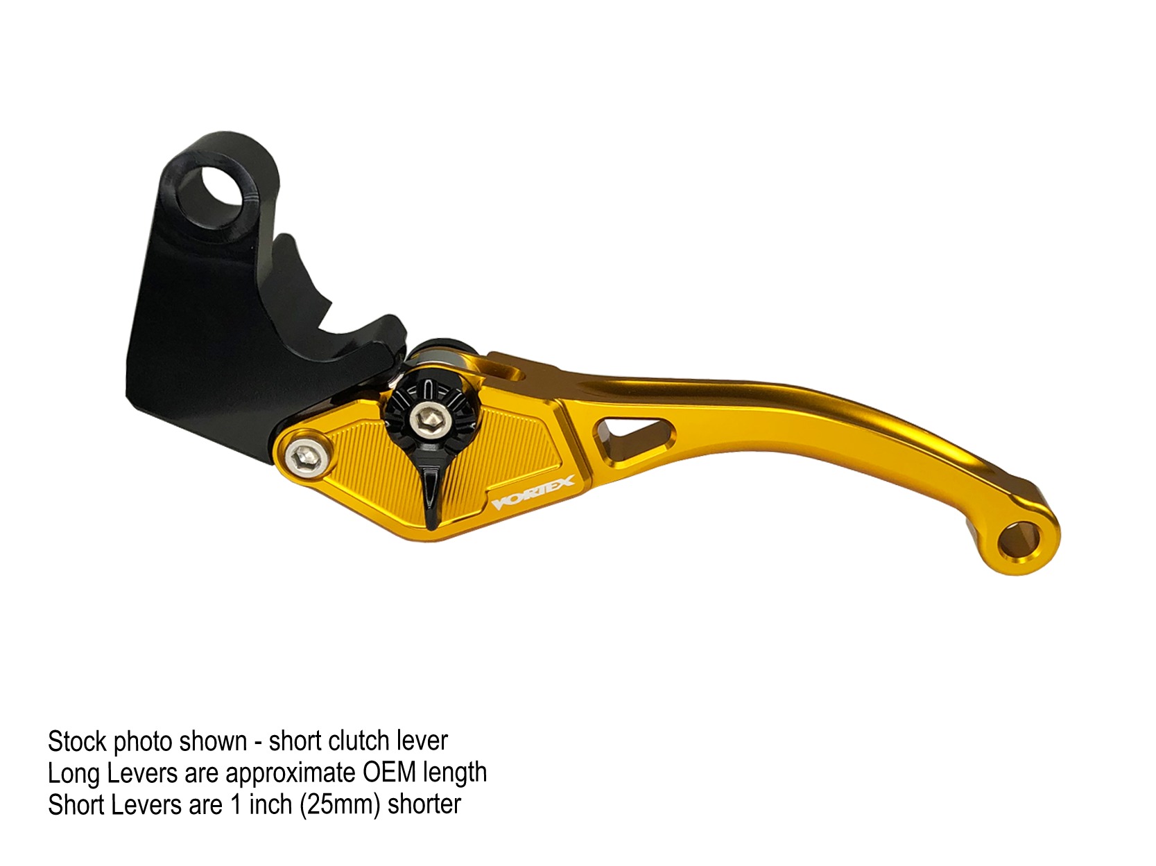 VTX 2.0 Clutch Lever Long - Gold For Suzuki GSX1300BK B-King - Fits Suzuki GSX1300BK B-King 2008-2012 - Click Image to Close