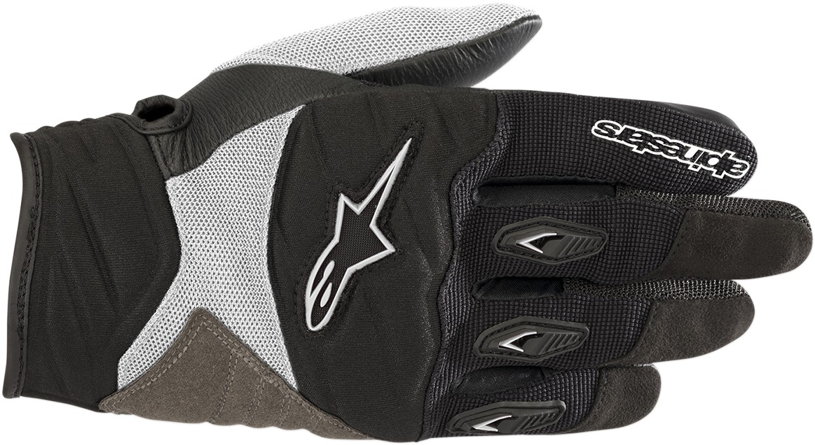 Women's Shore Street Riding Gloves Black/White X-Large - Click Image to Close